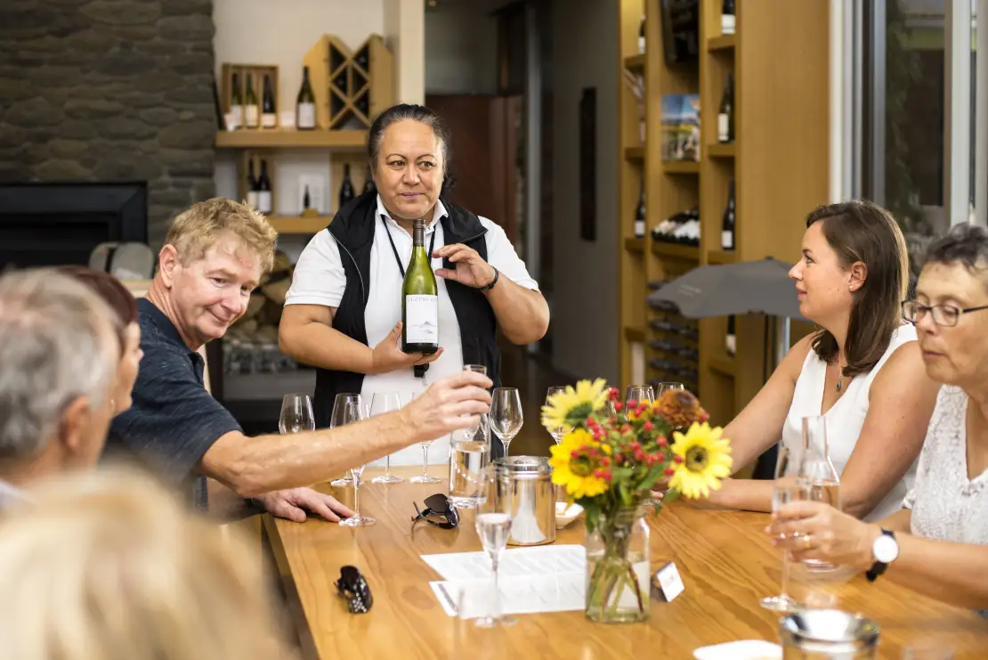 Our customers enjoying wine tasting